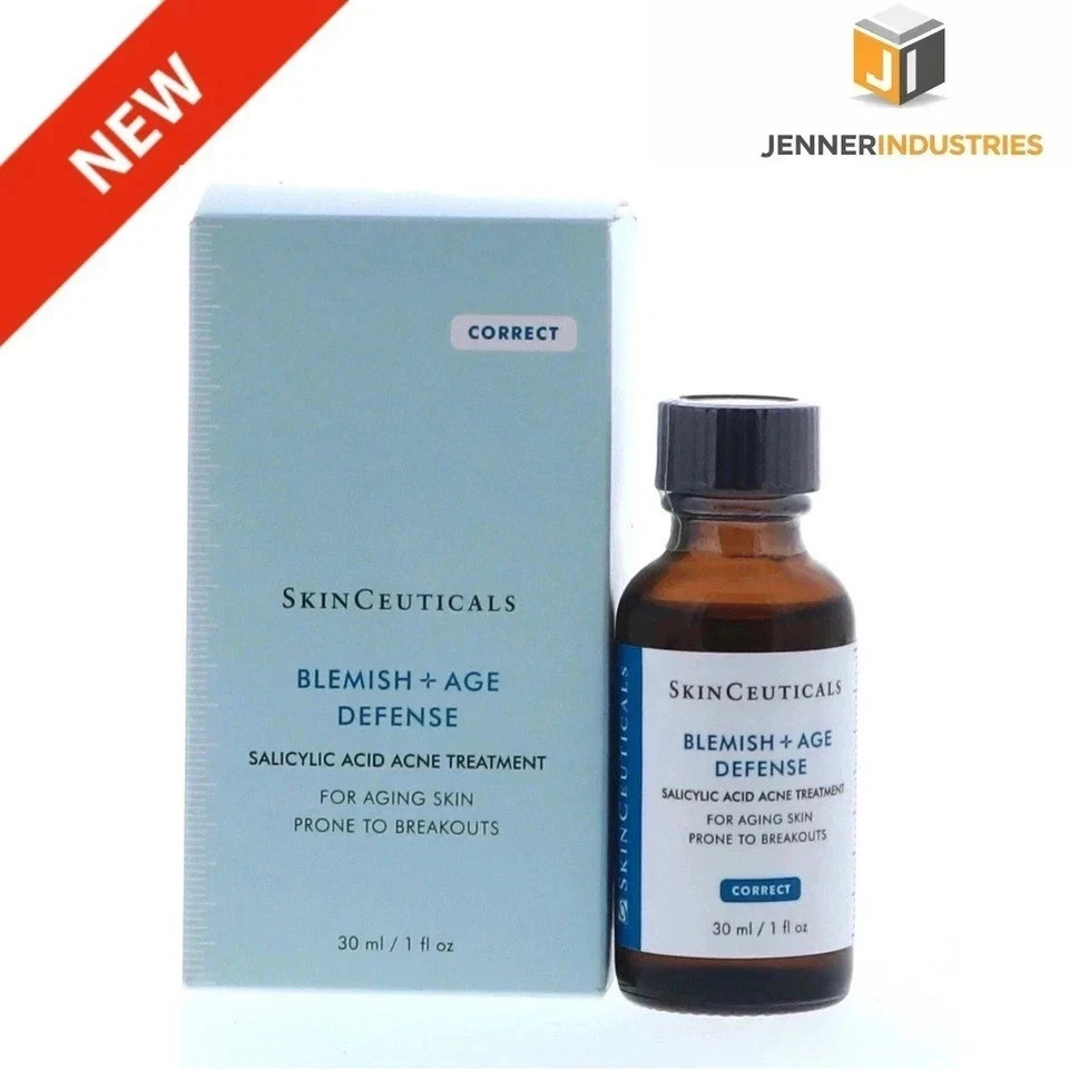 NEW SkinCeuticals Blemish + Age Defense Serum 30ml 1oz Anti-Acne Anti-Aging Seal