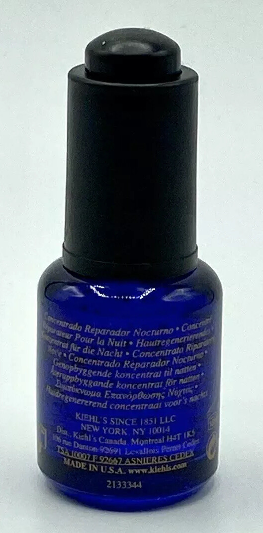 KIEHL’S Midnight Recovery Concentrate .5 fl oz / 15 ml, As Shown New