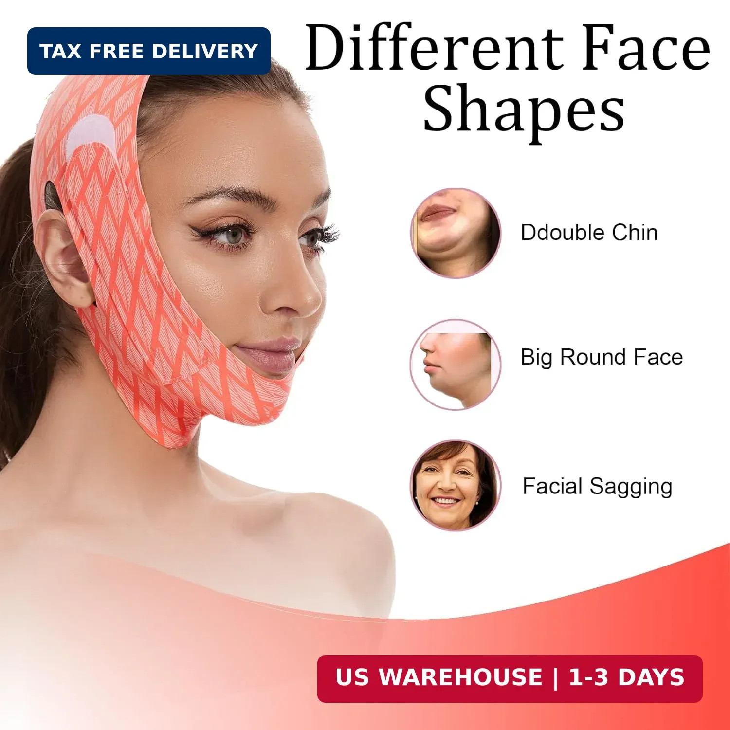 V Line Mask Double chin reducer Strap Eliminator Remover Prevent Sagging Shaped