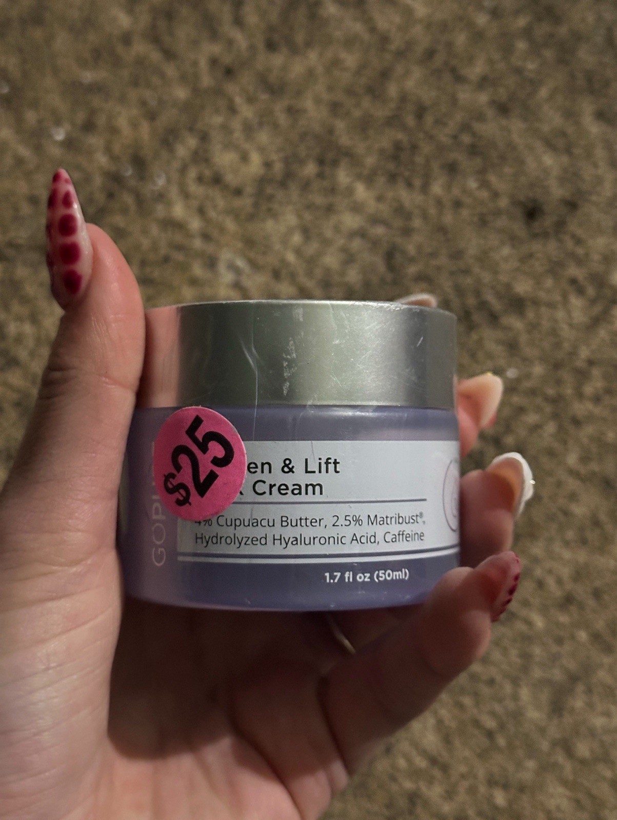 GOPINATH Tighten & Lift Face Cream Cupuacu Butter Matrixyl 1.7 fl oz
