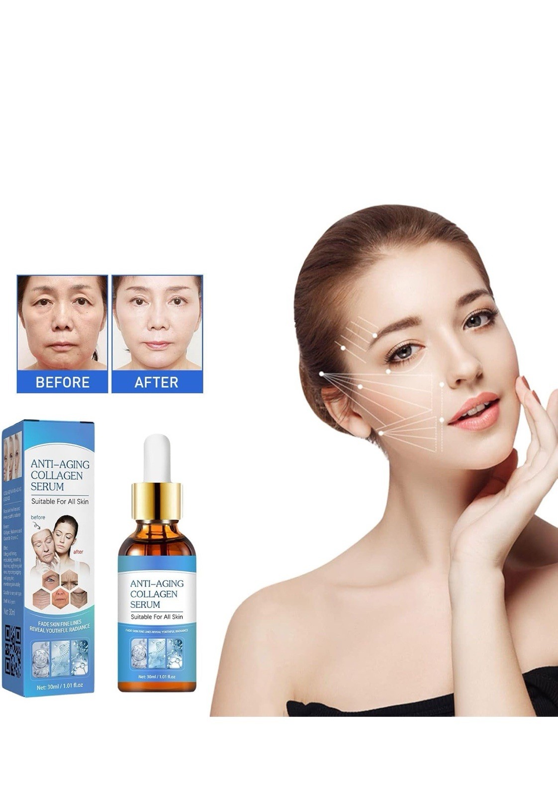 2pcs Face Serum,Stock Solution Facial Serum,Instant Face Lift&anti-aging Serum