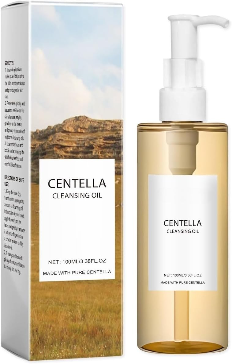 Centella Facial Cleansing Oil, Hydrating Makeup Remover for All Skin Types