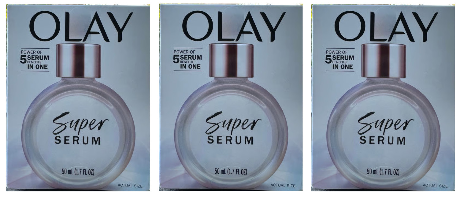 Olay Super Serum – Glow Serum for Face, Anti Aging, 1.7 oz BIGGER SIZE (3 Pack)