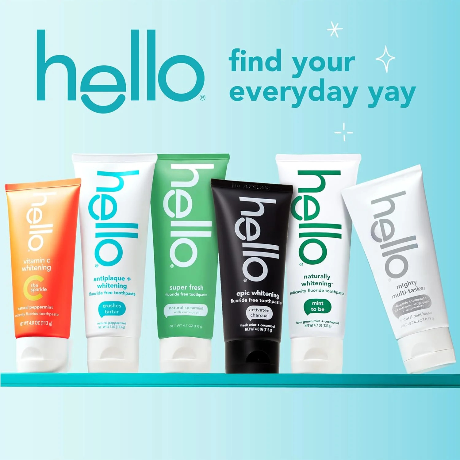 hello Epic Whitening Charcoal Fluoride Free Toothpaste, Activated Charcoal Tooth