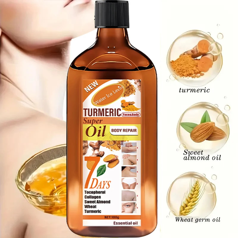 Turmeric Essential Oil Skin Brightening Moisturizer Face Body Repair Glow Serum