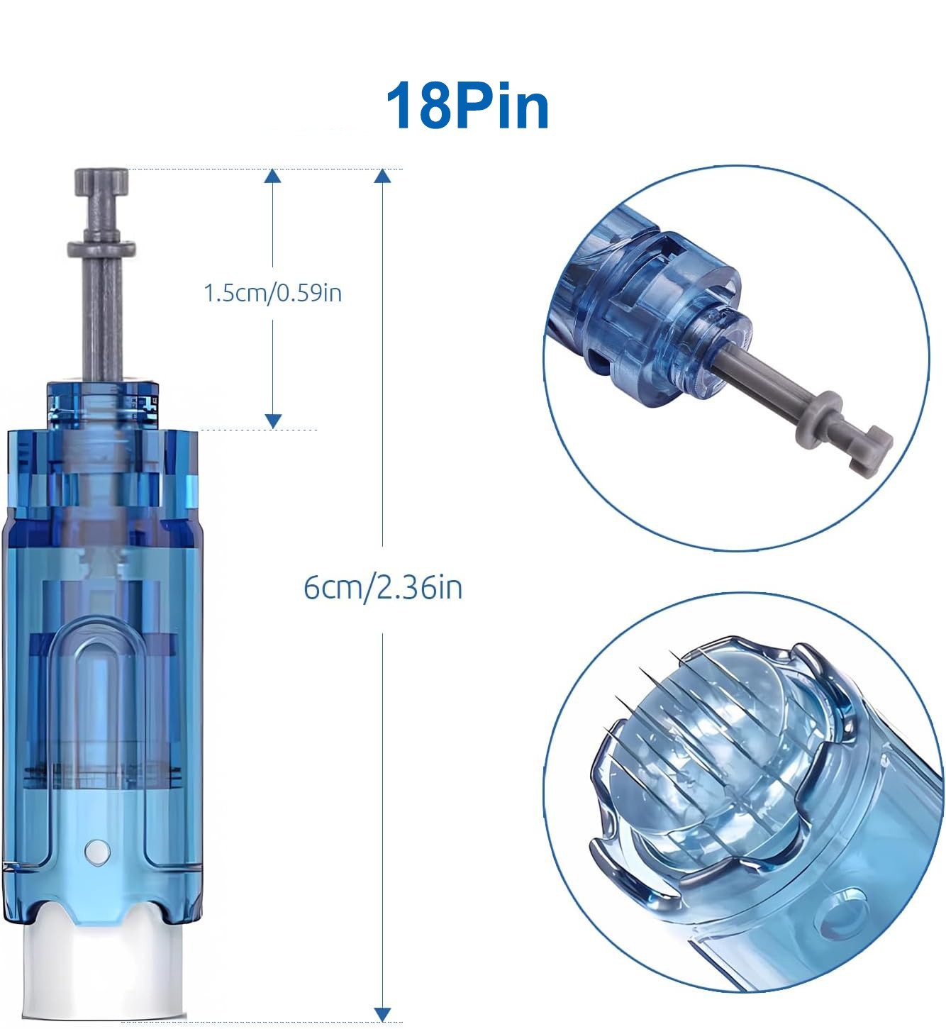 Microneedling Skin Roller Cartridges M8S for Home Use (18pin, 50pcs)
