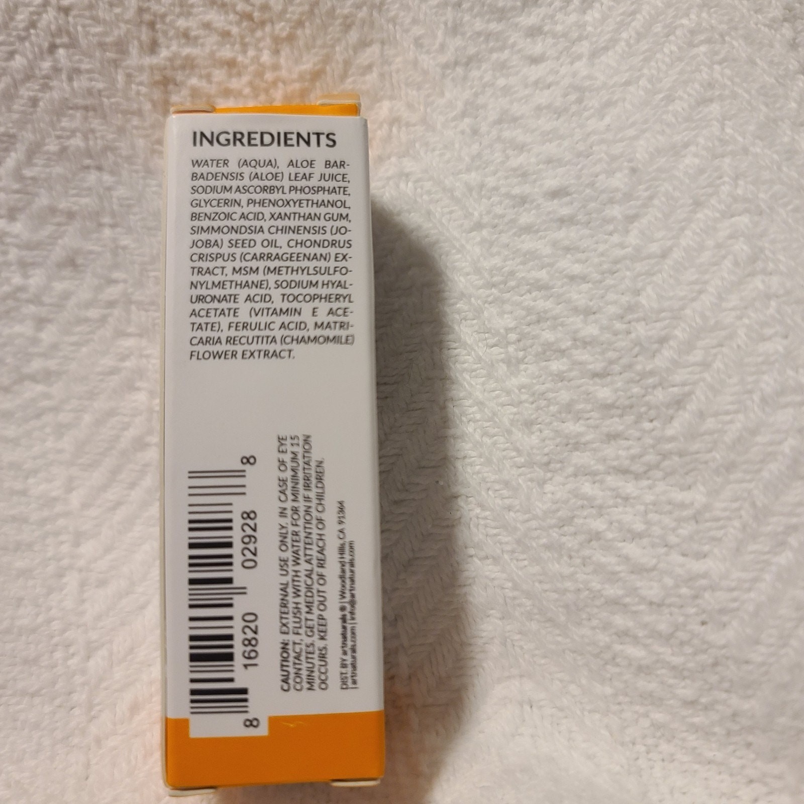 Artnaturals, Vitamin C Serum .33 fl Oz Brightening Moisturize NIB. Fast Shipping
