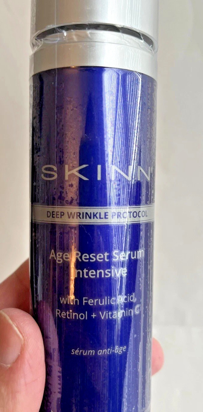 Skinn DEEP WRINKLE PROTOCOL AGE RESET SERUM INTENSIVE Sealed New 3.2 oz, 100ml