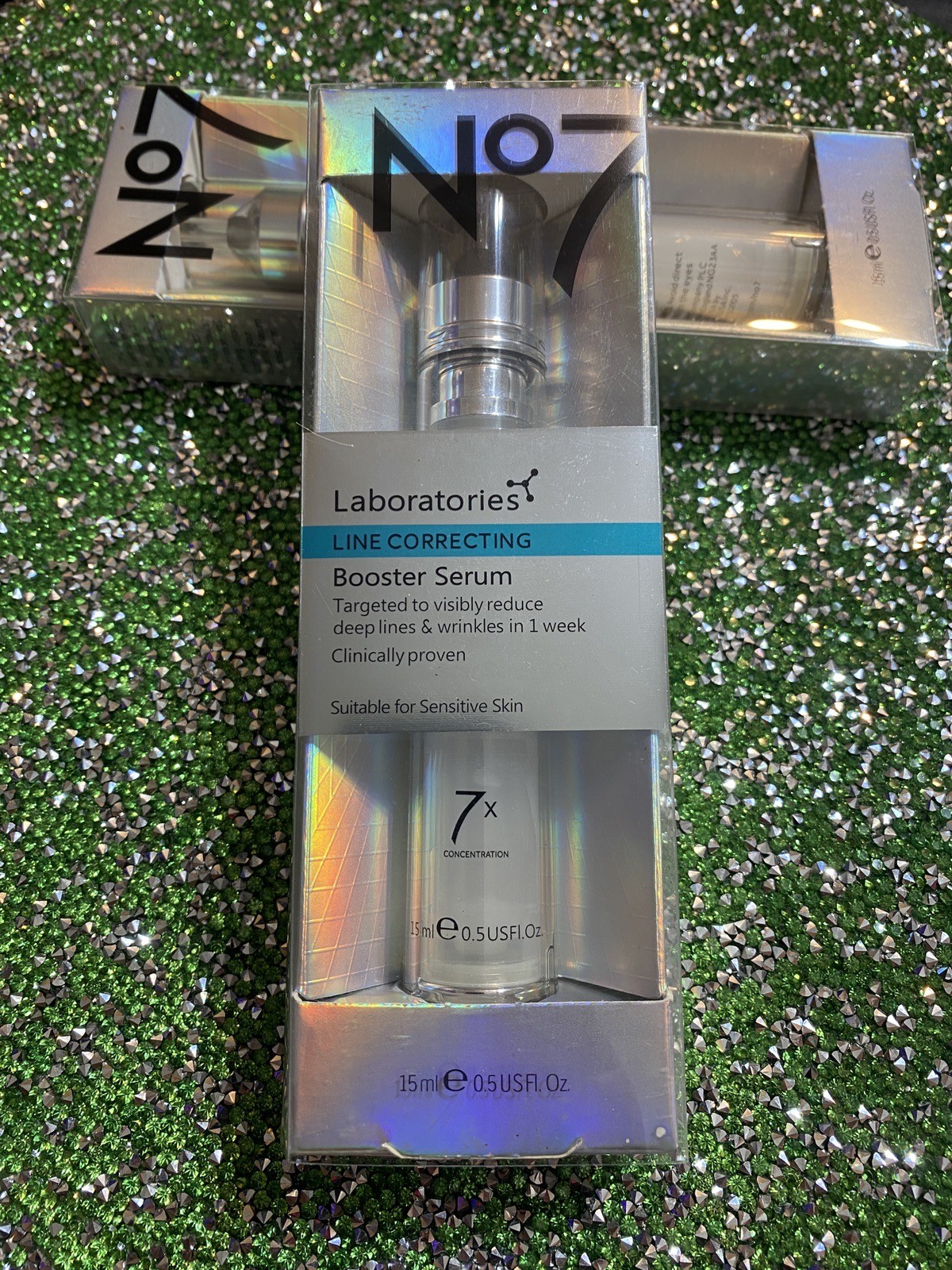 3-Pack NO 7 Laboratories Line Correcting Targeted Application Booster Serum 15mL