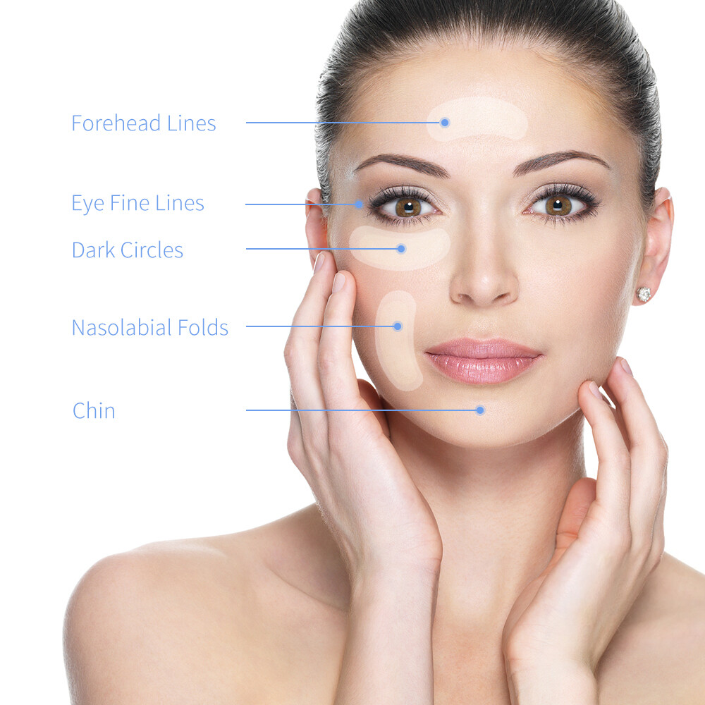 Hyaluronic Acid Microneedle Eye Patches for Anti Wrinkle,Fine Lines Moisturizing