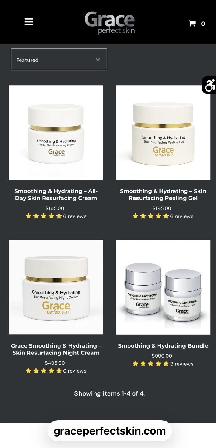 Grace Perfect Smoothing & Hydrating Skin Resurfacing Peeling Gel Exfoliant 2 Oz.