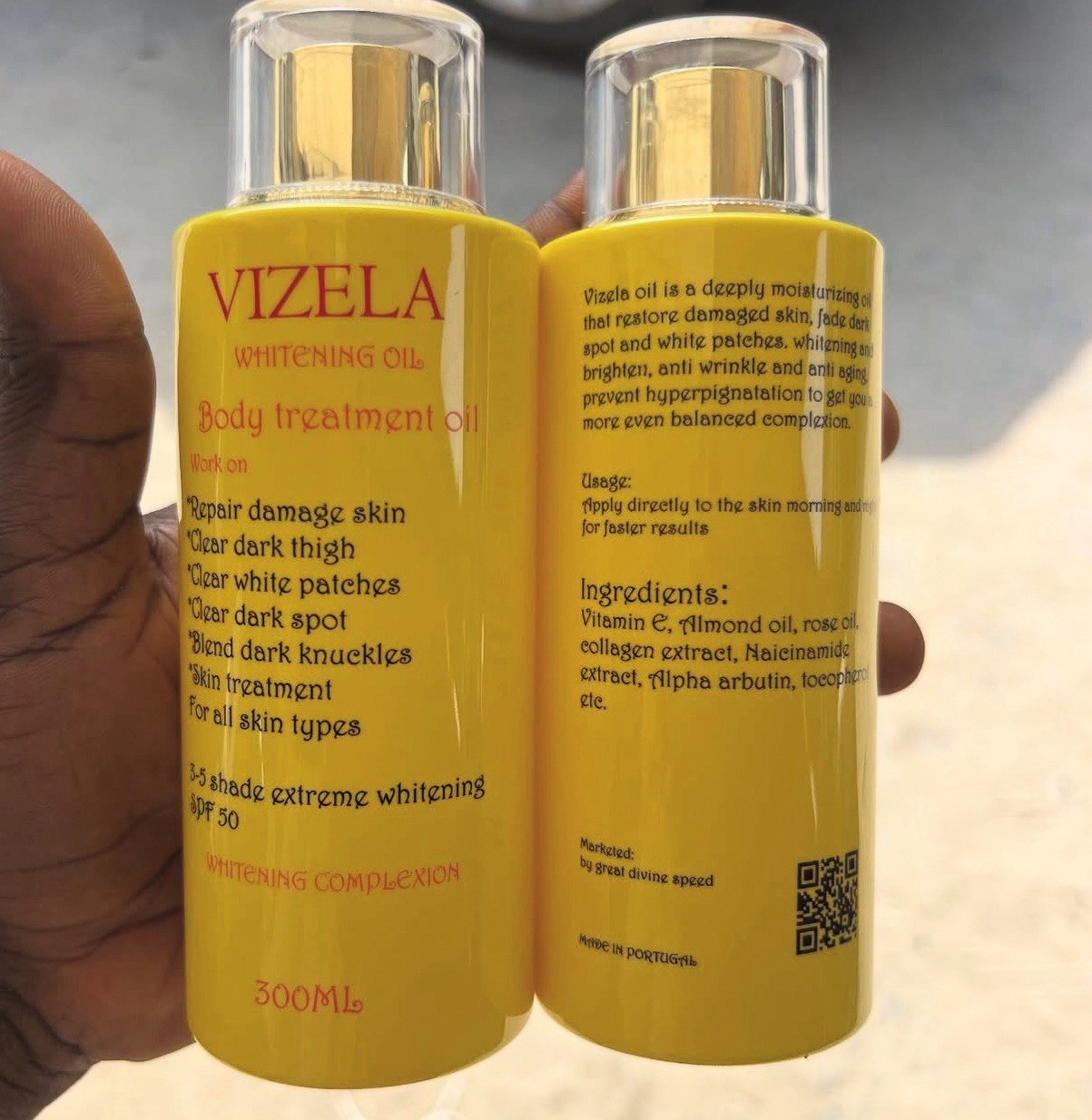 1 Piece Vizela Whitening Face & Body Treatment Oil Ready For Shipping