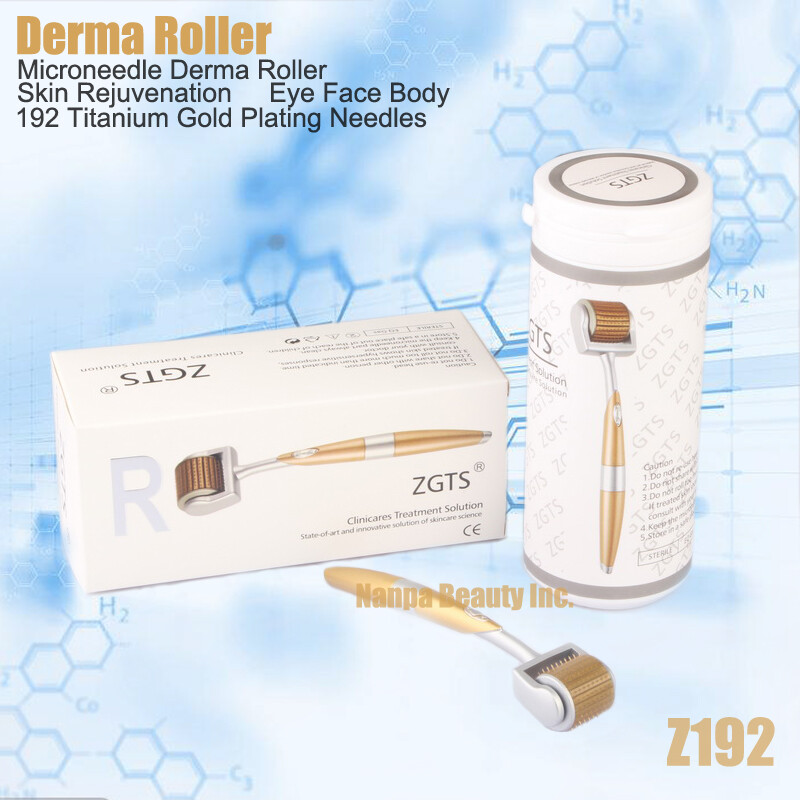 192 pins 0.25-2.5mm Titanium Derma Roller For Face Body Anti Acne Scars Wrinkle