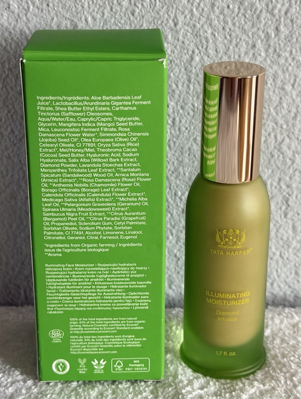 Tata Harper Illuminating Moisturizer Diamond-Infused 50ml/1.7 oz-New In Box