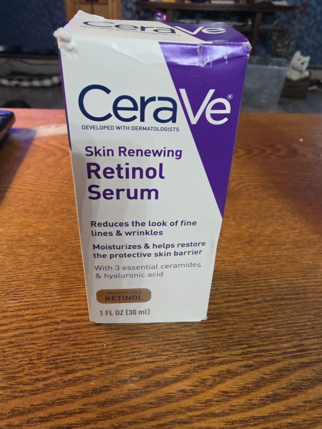 ✅*NEW* CeraVe Anti Aging Retinol Serum 1oz Cream Serum for Smoothing Fine Lines✅