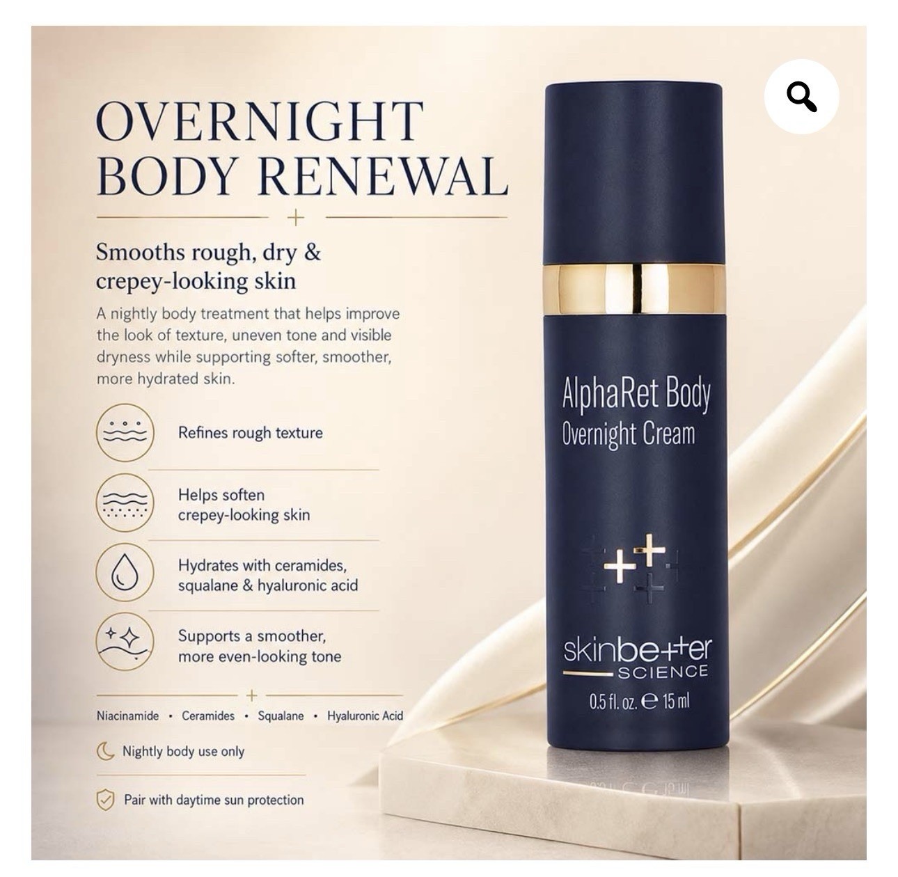 AlphaRet Body Overnight Cream Skinbetter Science