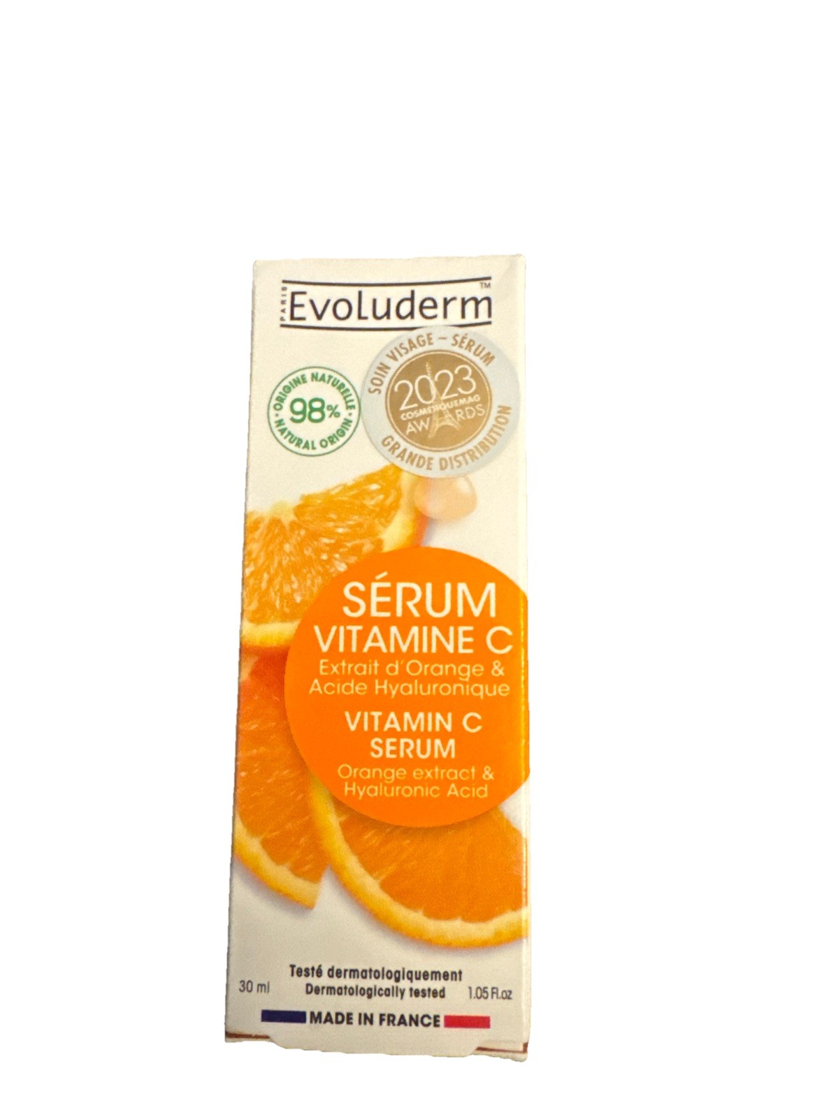 Evoluderm Vitamin C Serum Energizing & Antioxidant – 30 ml/1.05 fl oz Lot Of 2