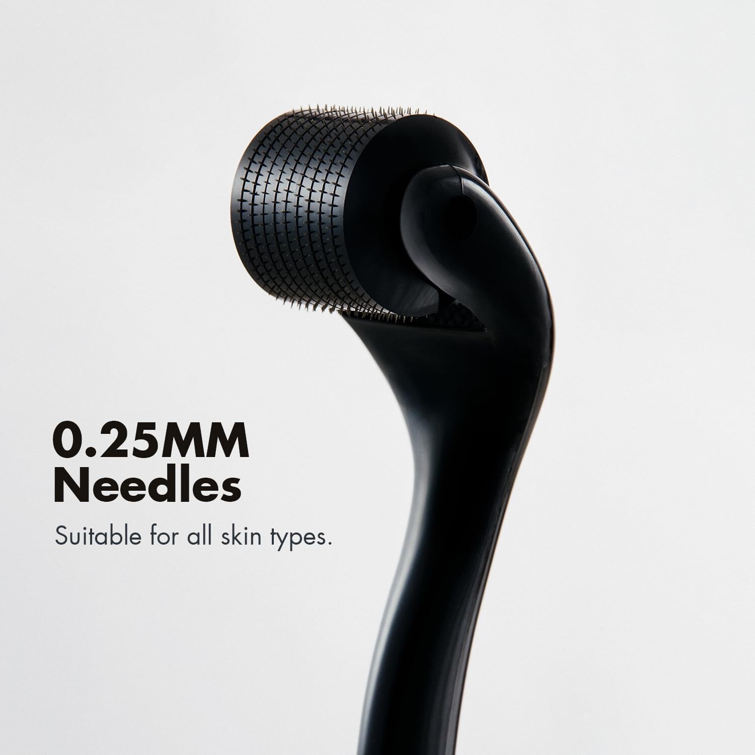 Derma Roller Microneedle Roller for Face /540 Titanium Beard Roller Black NEW