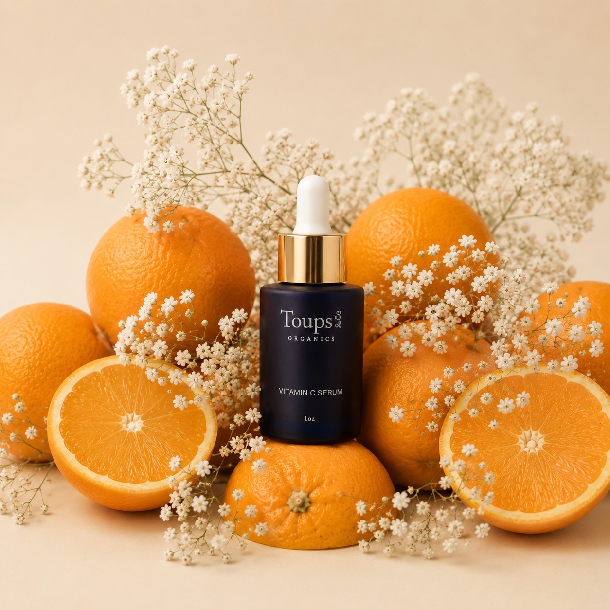 Toups & Co Organics Vitamin C Serum 1oz 30mL Brightening Antioxidant Face FRESH!