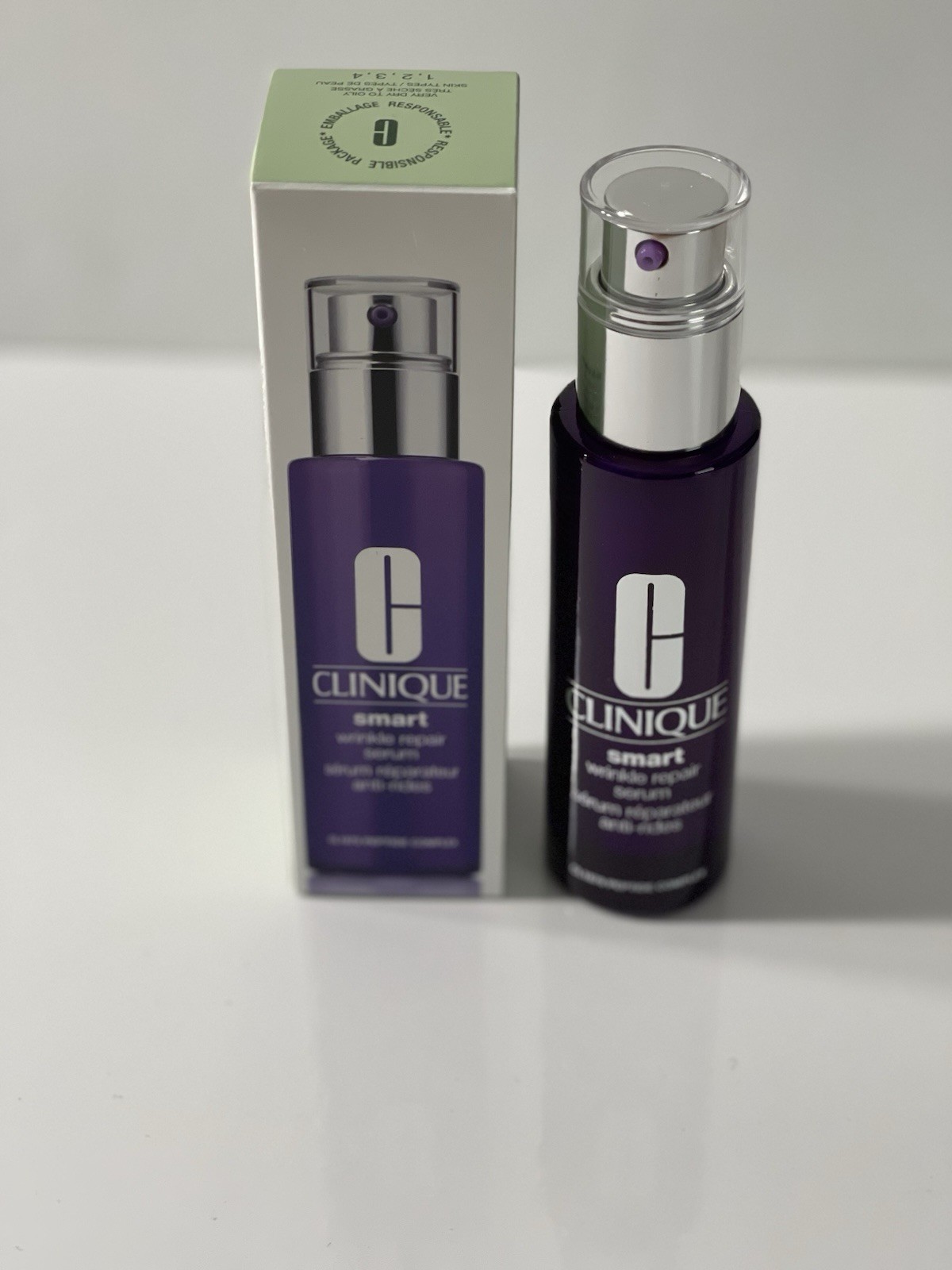 CLINIQUE Smart Wrinkle Repair Face Serum Peptide Complex New In Box 1.7 FL. OZ.