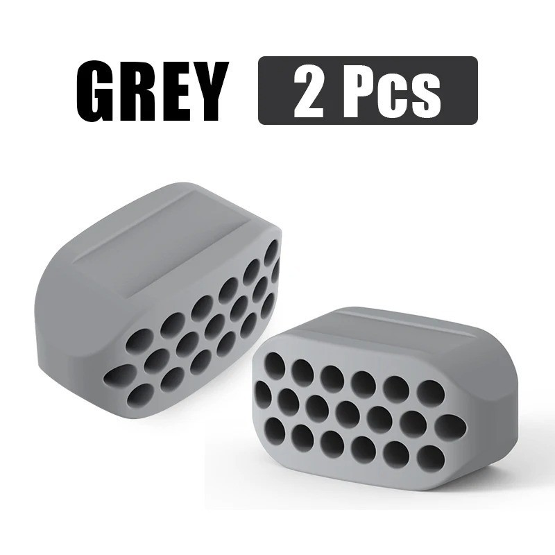 2pcs Silicone Jaw Exerciser Facial Toner Jawline Fitness Ball Chin Tool