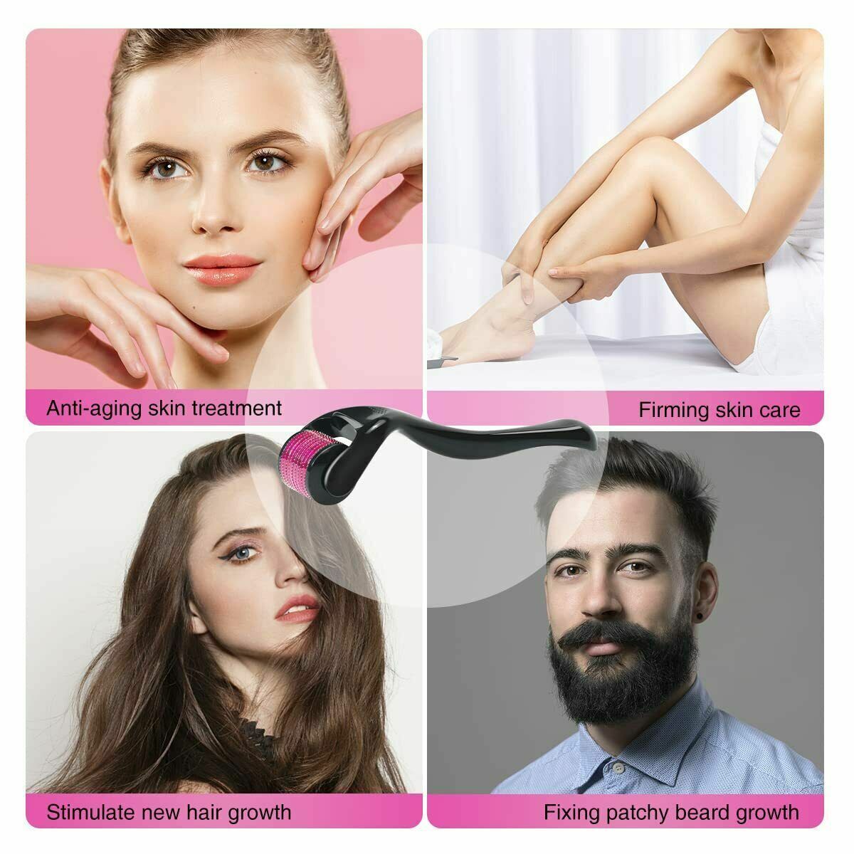 0.5MM-2.0MM Hair Regrowth Micro-Needling Roller Stimulates Hair Growth Painless