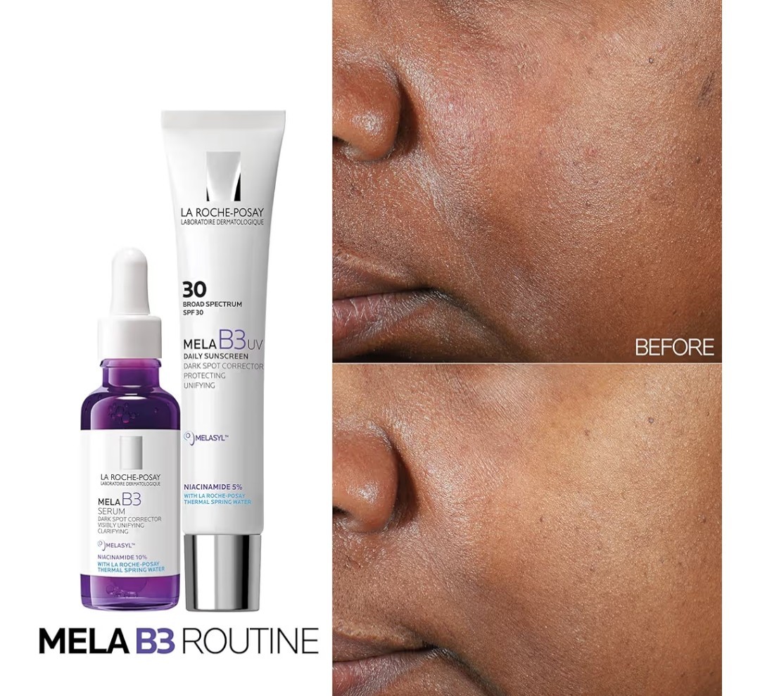 La Roche-Posay 3 In 1 Mela B3 Set Serum SPF 30 Dark Spot Brightening [USA Stock]