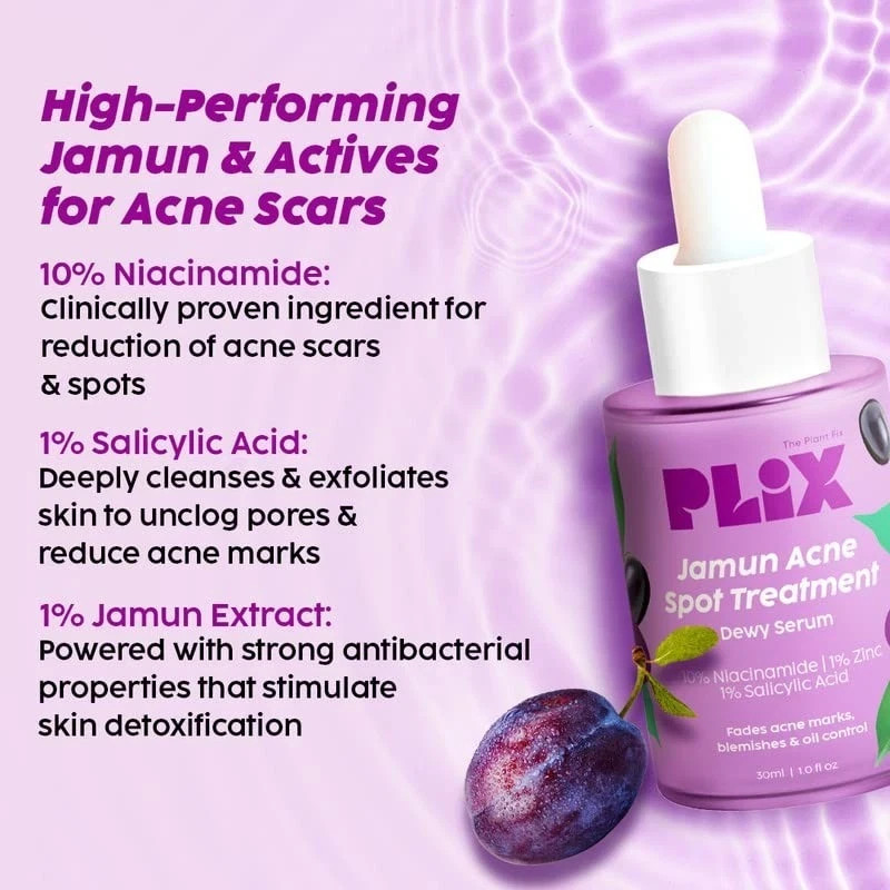 The Plant Fix Plix 10% Niacinamide Face Serum 30ml Unisex With Acne-Prone Skin