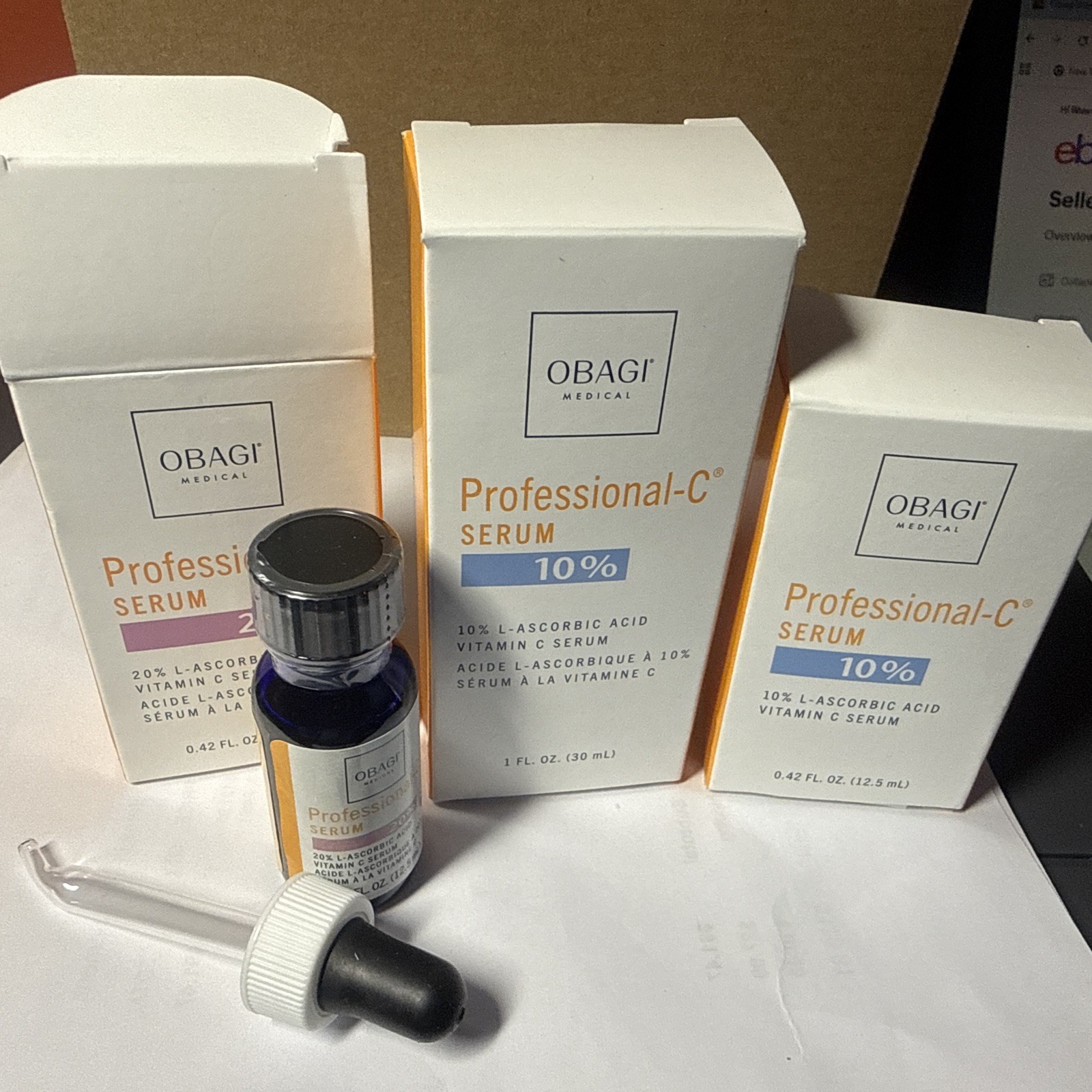 Obagi Professional-C Vitamin C Serum, NEW IN BOX Chose from 10% or 20% and Size