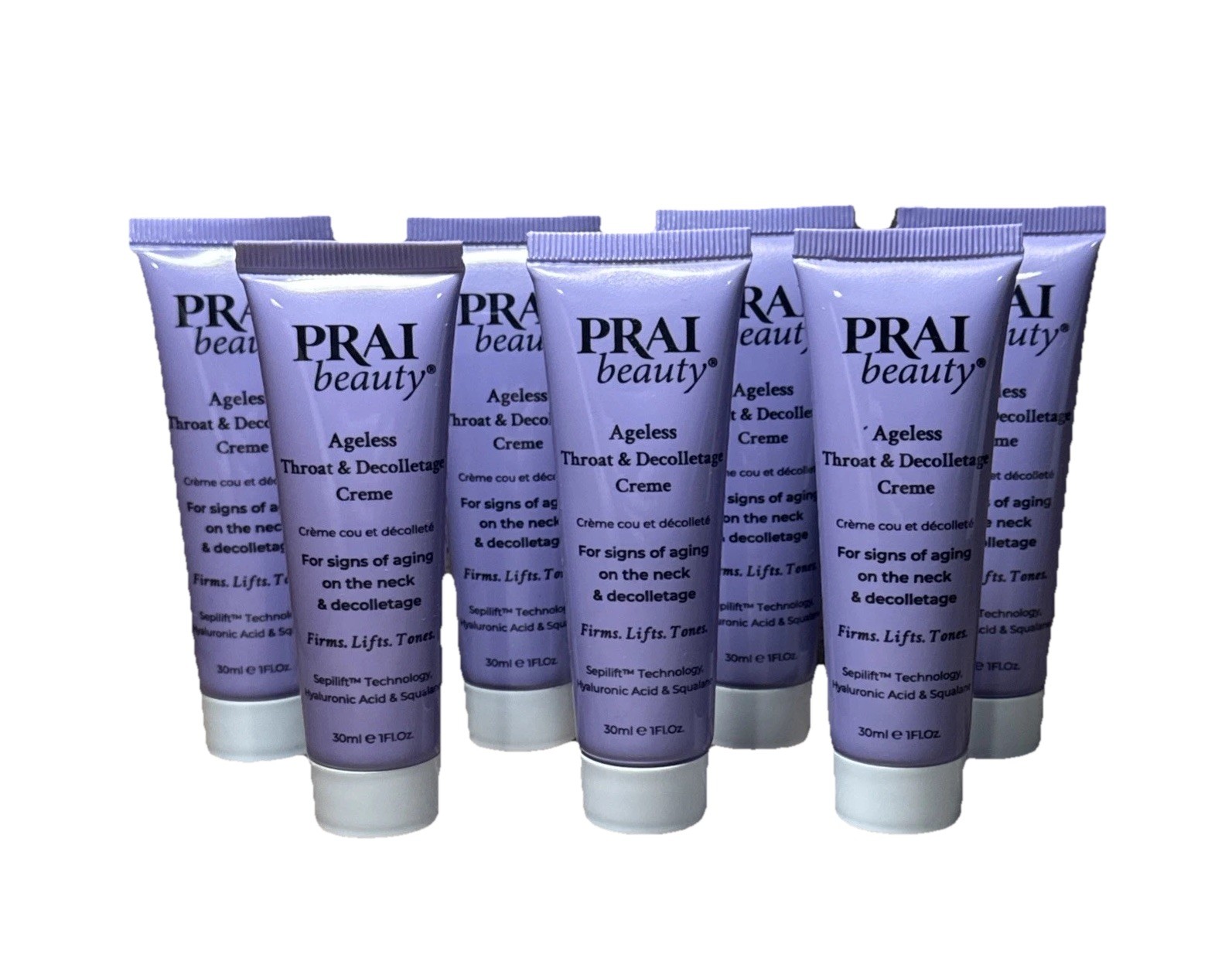 Prai Beauty Ageless Throat & Decolletage Creme 1 fl oz Lot of 7