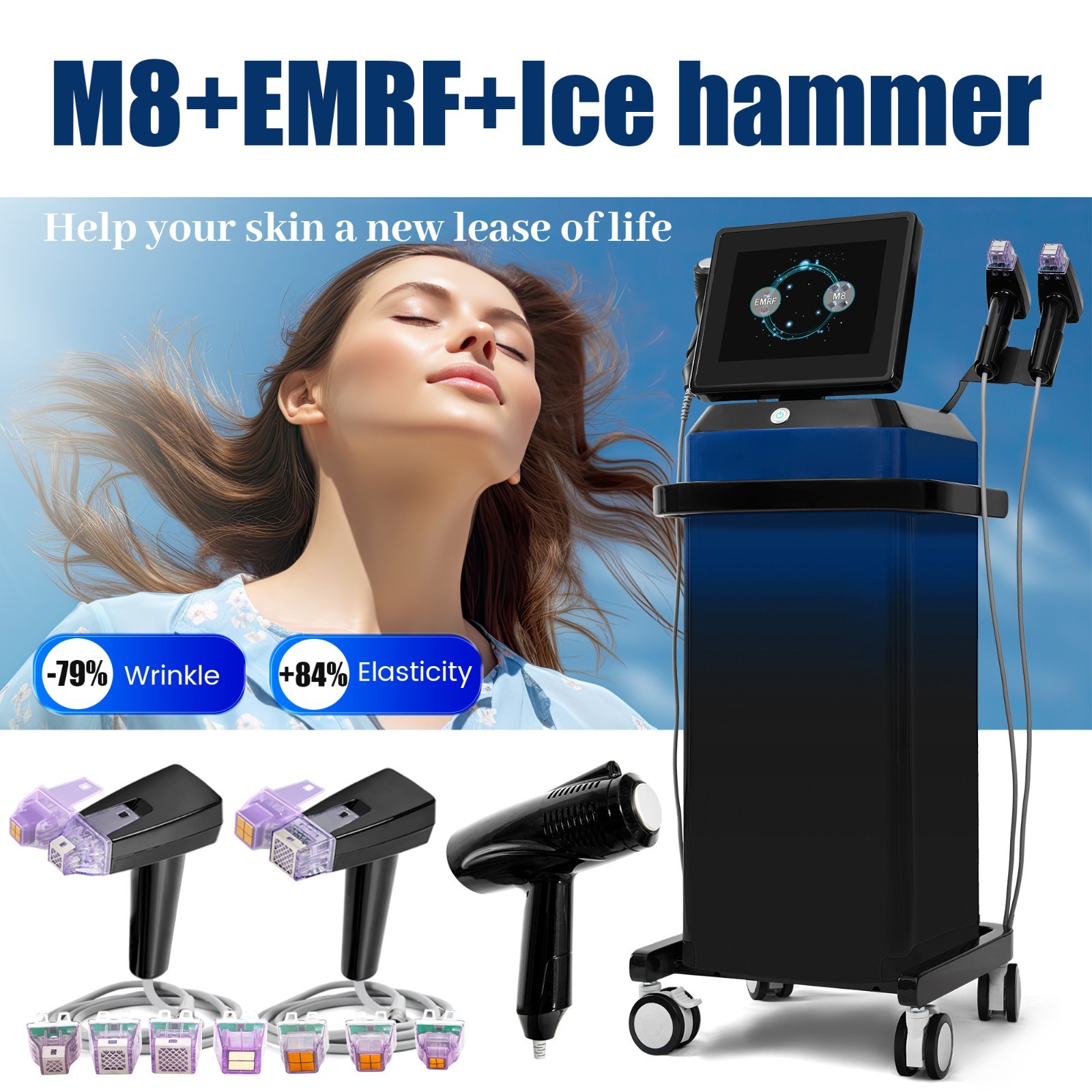 3 in 1 Professional Face Lift Body Slim Skin Firm Skin Rejuvenation Machine