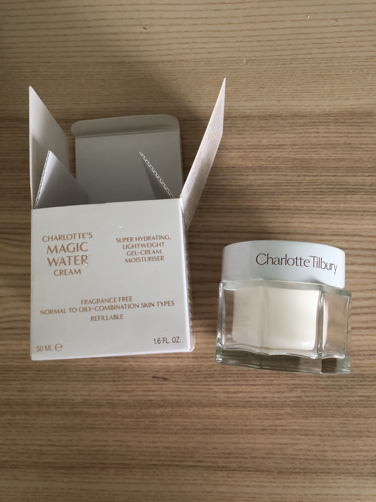 Charlotte’s Magic Water Cream By Charlotte Tilbury 50 mL 1.6 fl oz NEW