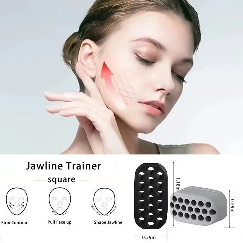 1/2PCS Jaw Exerciser Jawline Trainer Facial Toner Ball Neck Toning Double Chin