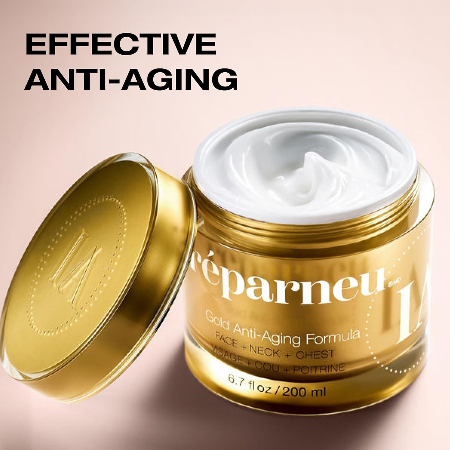 NEW Infinite Aloe Gold Anti Aging Formula Face & Neck Cream 6.7 Oz Sealed Jar