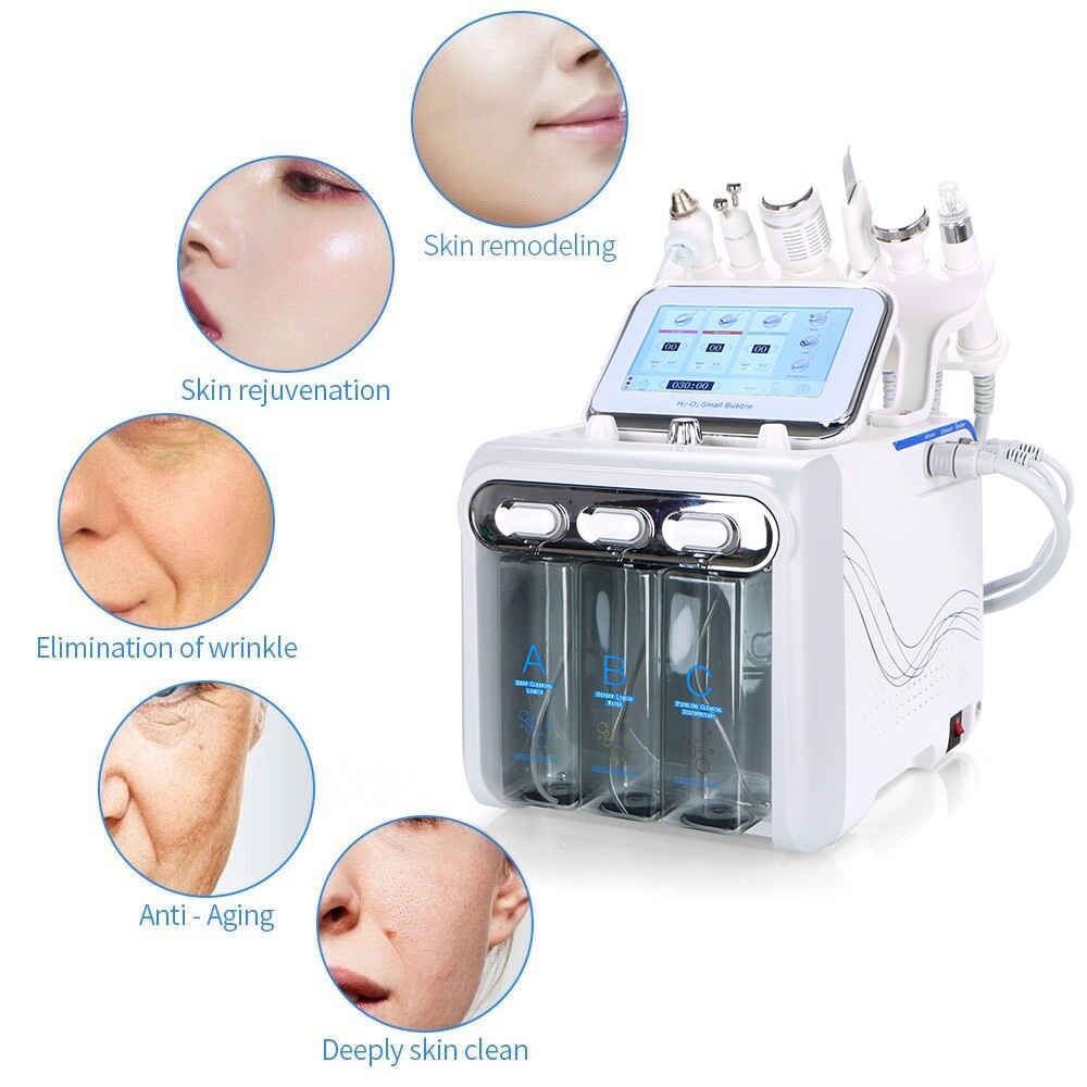 6 in1 Hydro Dermabrasion Machine for Facial Skin Exfoliating Shrink Pore Salon