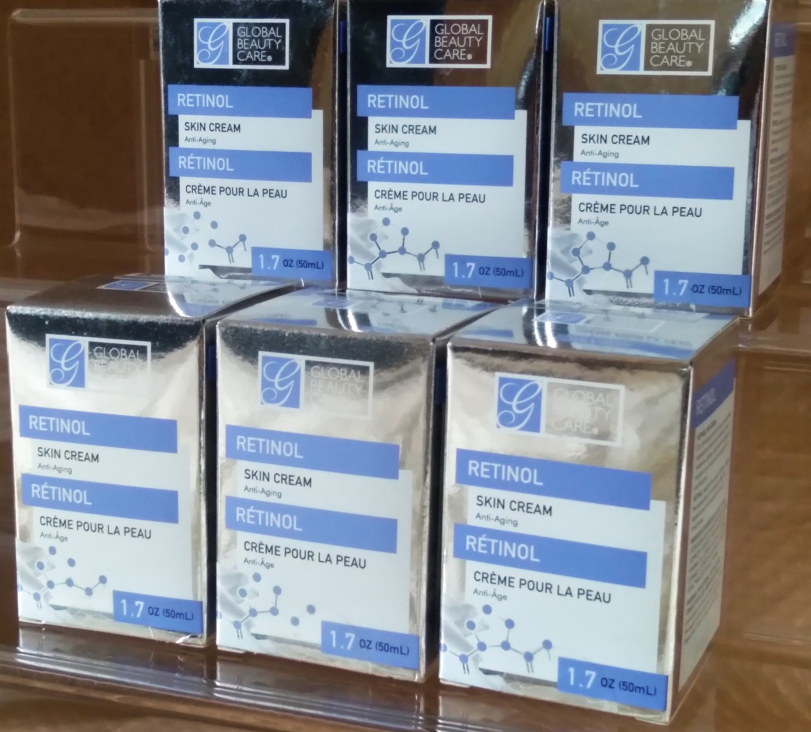 Global Beauty Care Retinol Anti Aging Skin Care 1.7oz LOT OF 6 Sealed