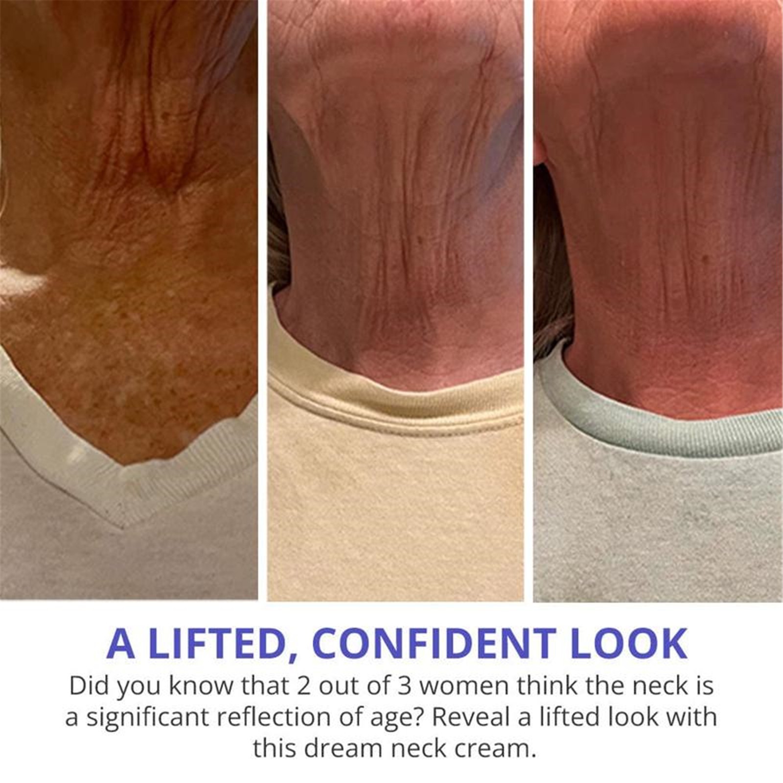 Tighten & Lift Neck & Chest Moisturizer Cream for Visibly Firming 1.7oz goPure.