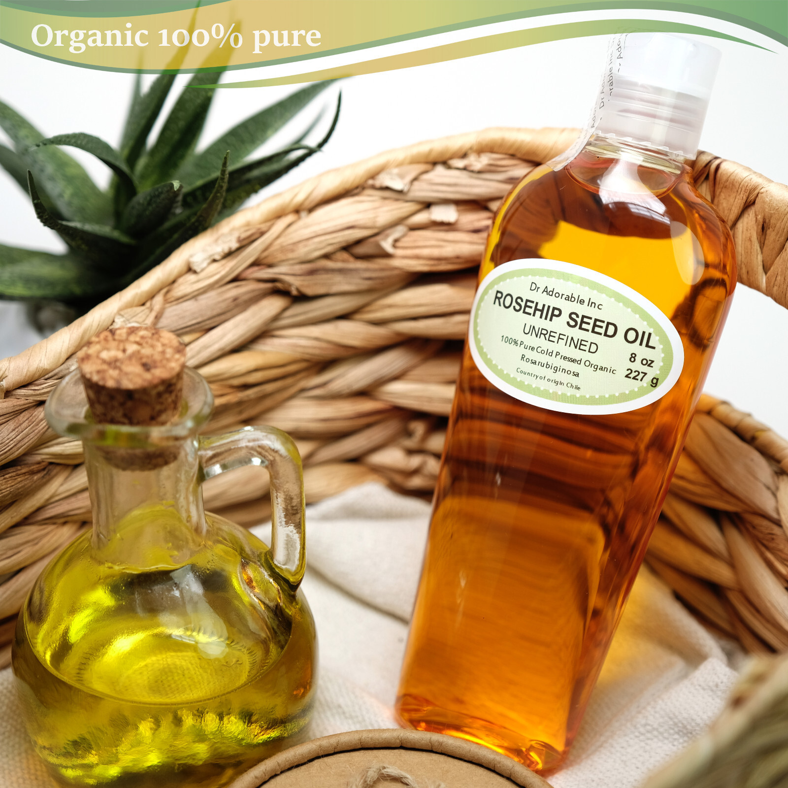 Premium Rosehip Seed Oil Unrefined Pure Organic Fresh Skin Body Hair Nail Care