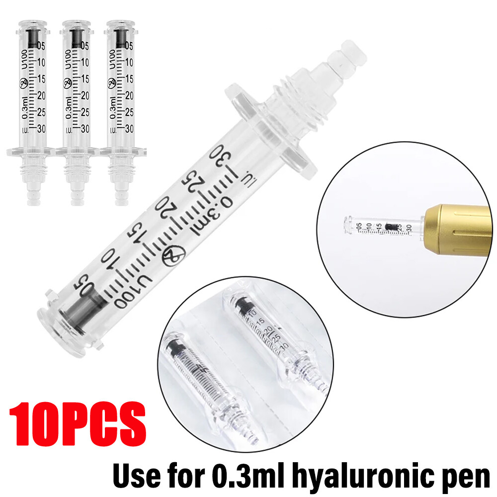 10pcs 0.3ML Ampoule Head Tubes for Face Skin Care Device – Individual Package