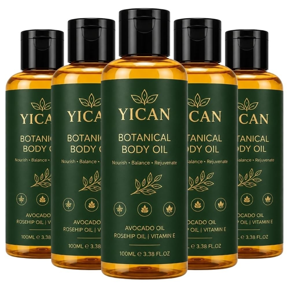 ( 5 Pack ) YiCan Glow Remedy Anti-Aging Body Oil Skin Tightening Firming – 100ml