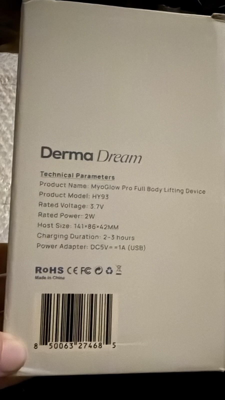 Derma Dream Myoglow Pro Full Body led New In Box 7 Light Modes discount price