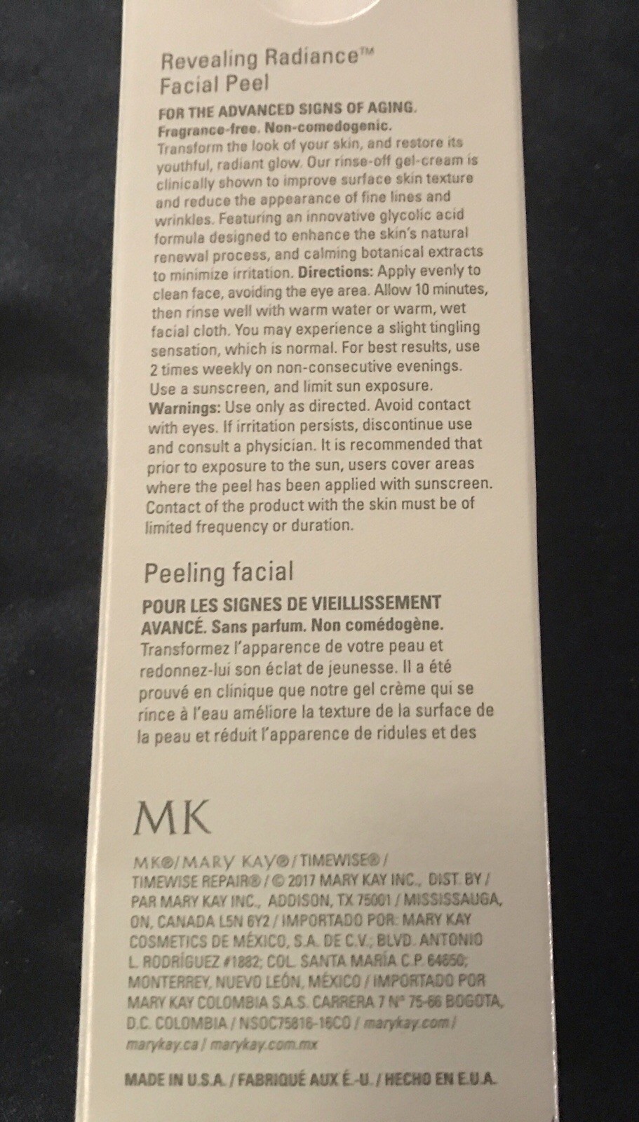 Mary Kay Timewise Repair Revealing Radiance Facial Peel 1.7 oz NIB #088897