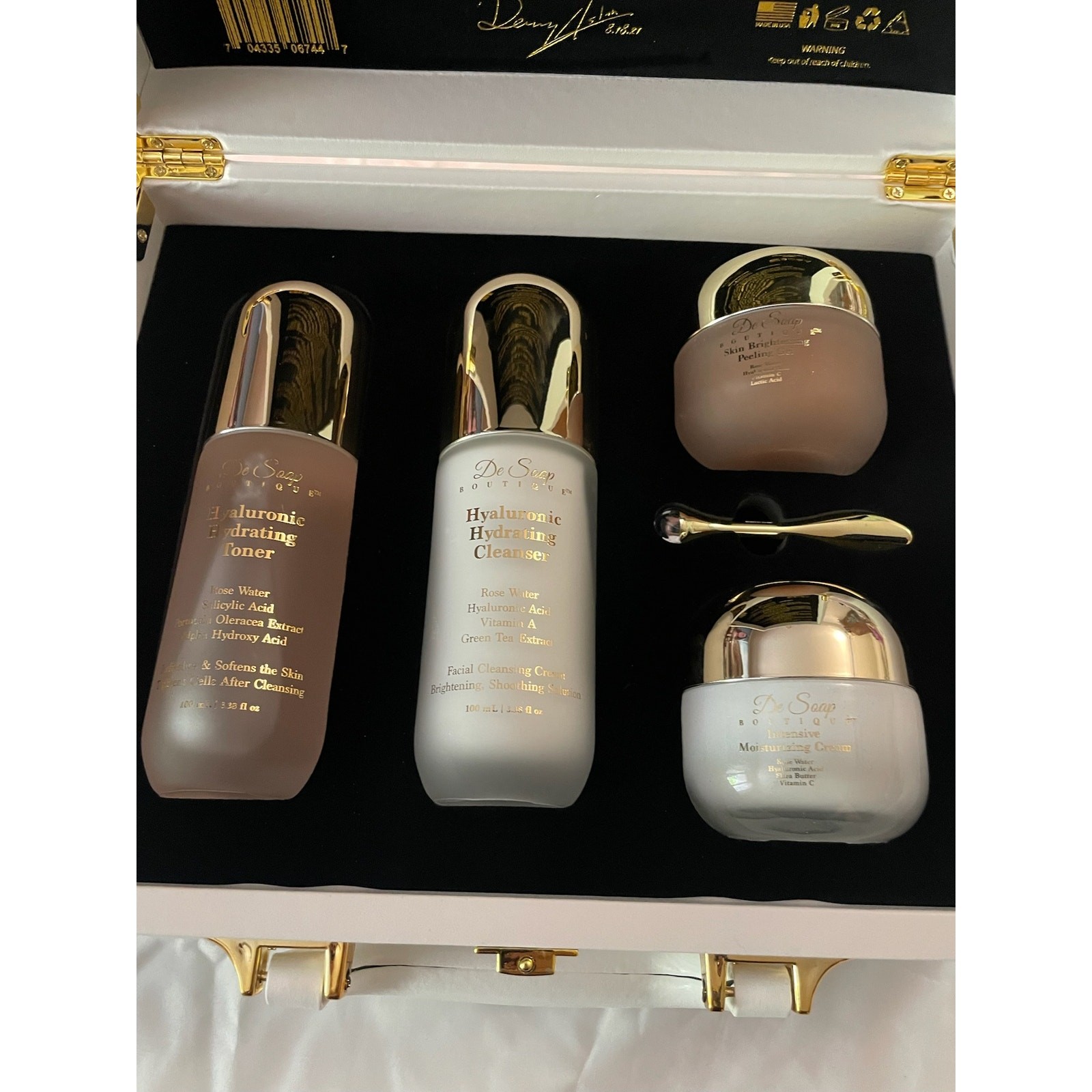 De Soap Boutique Prestige Collection 5‑Piece Skincare Kit w/ Gift Box NIB