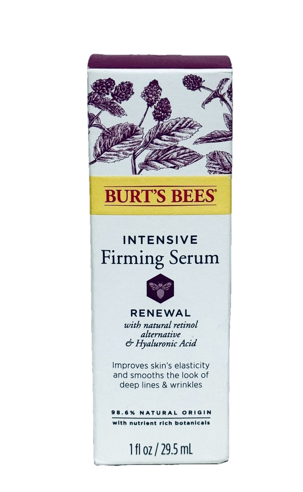 Burt’s Bees Intensive Firming Serum Renewal w/ Retinol Alternative 1oz Sealed