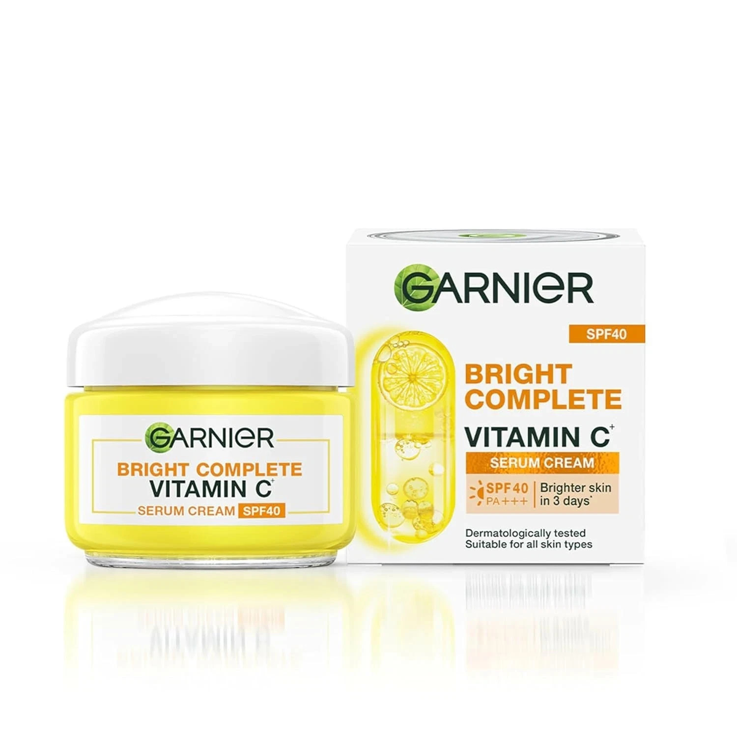 Garnier Bright Complete Vitamin C Serum Cream, Spf 40 PACK, 45 g