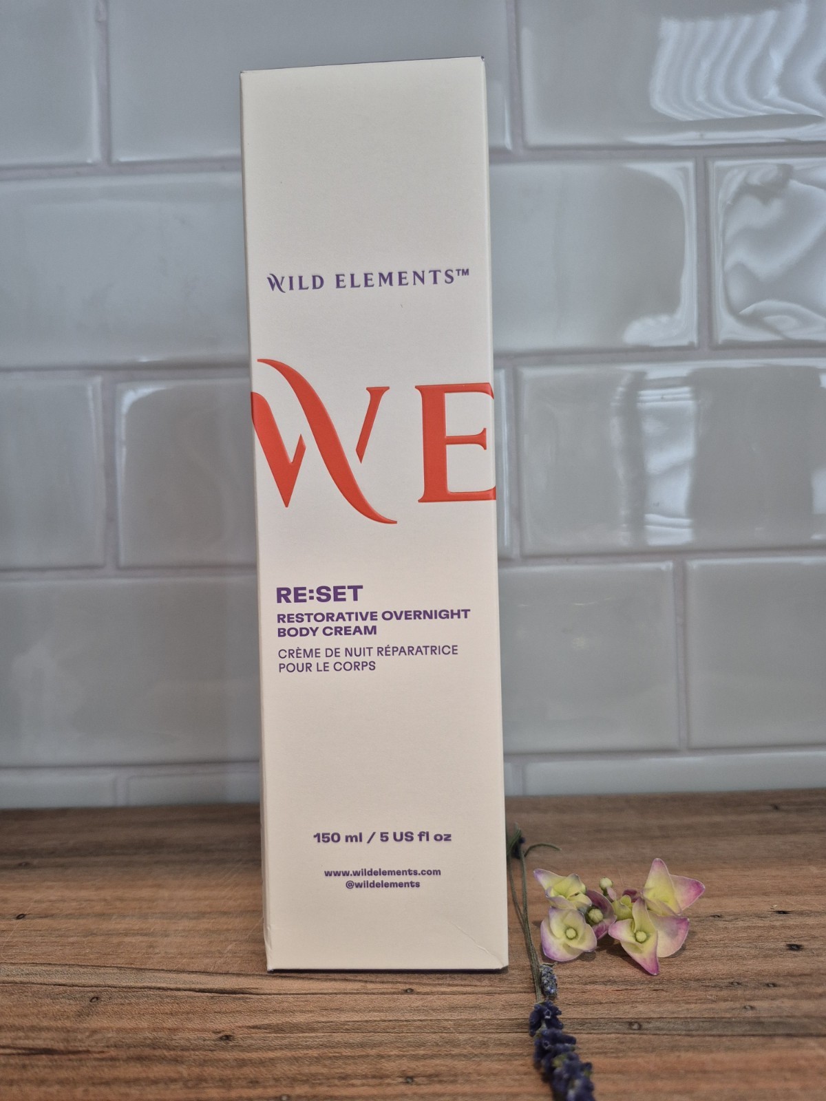 Wild Elements RE:SET Restorative Overnight Body Cream. Full Size.