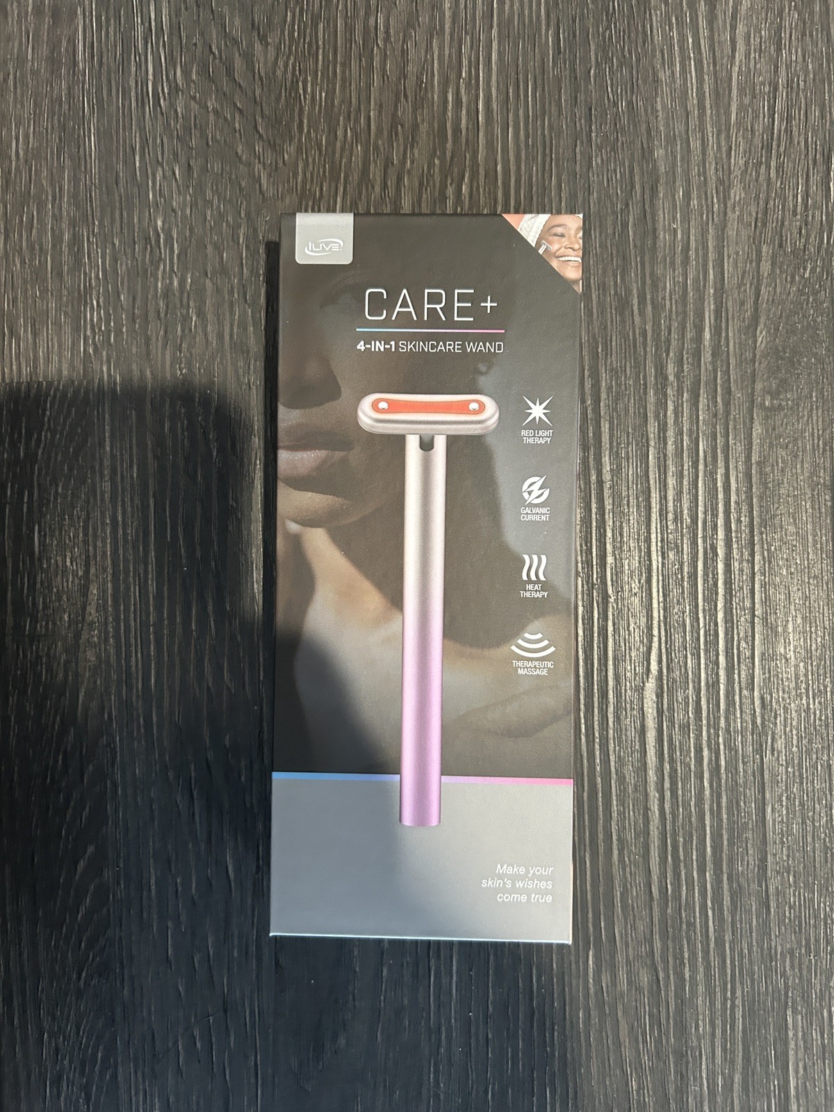 NIP Women’s Men’s iLive Care+ 4-in-1 Skincare Wand System Red Light Massage