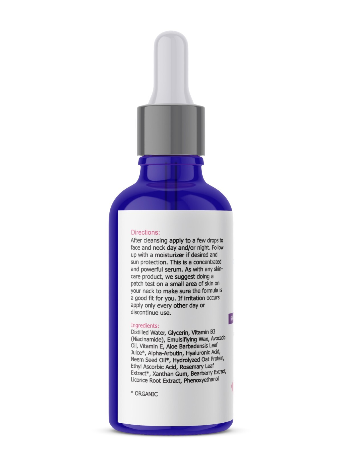 5% Alpha Arbutin and 10% Niacinamide Skin Serum – 1 oz -Brighten Uneven SKintone