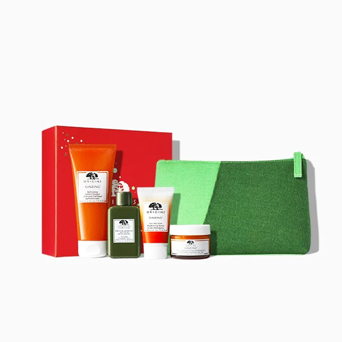 Origins Gift Of Glow GinZing & Mega Mushroom Hydrating 5 Pieces Glow Set