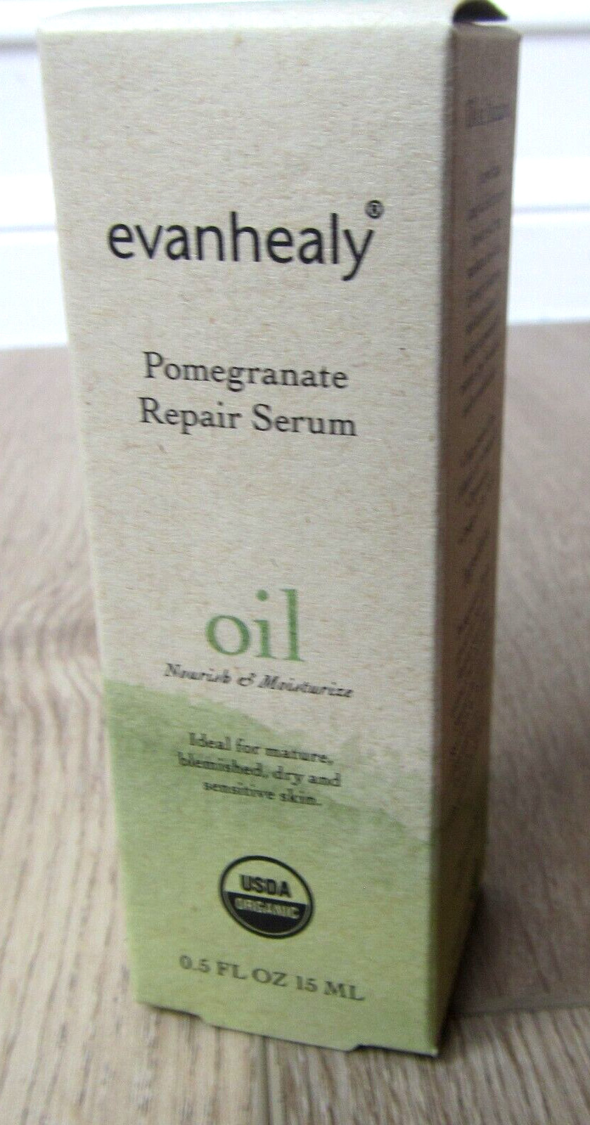 NEW EVANHEALY POMEGRANATE REPAIR SERUM OIL MATURE DRY SENSITIVE SKIN .5 OZ !